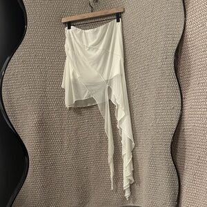 NWT Urban Outfitters Asymmetrical Cream Skirt